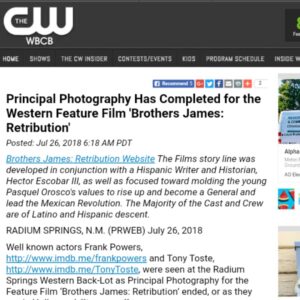 Tony Toste Instagram - 'The CW' Press Coverage