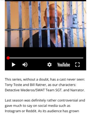 Tony Toste Instagram - Just came across this article talking about well known narrator ’Bill Ratner’ and myself leading the ‘I Almost Got Away With It’ spectacular cast. People want another season, what do say @investigationdiscovery @indigo_films ? Let’s do this!