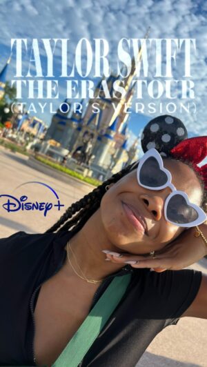 Tori Evans Instagram - Look Mom!! I’m on Disney 🙋🏾‍♀️
.
.
.
Happy Eras Tour Release Day to Disney 🥳 What a joy this concert, movie and premiere was!!! So blessed to be apart of this journey and cast 🥹 Who’s joining the watch party at 6pm tonight?! 🍿🍿🍿
#erastourthemovie #disneyera #disneyplus #taylorswift #cruelsummer