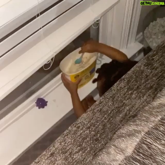 Toya Johnson - 828 Likes - #repost @reign_beaux 😂😍❤️ “This little girl is touching every damn thing in this house. She went and took the ice cream out of the freezer and put it on the side of the couch then took her pjs off, got her a spoon and started eating her ice cream. 🤣 @colormenae come get your sister 😩”