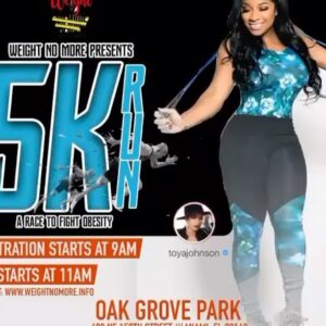 Toya Johnson Instagram - 🗣🗣🗣Miami, Fl
Team “Weight No More” is super excited to be kicking off their 5k walk/ run tour in your city! Grab your family and friends and join them on March 28th at Oak grove park. They are looking for a dope trainer to join in the pre-warm up activities with @iamthekingoffitness. Go see @toyajohnson soon in Miami !! 😉#wnmmiami #itsalifestyle 💪🏾💪🏾💪🏾. Register today! www.weightnomore.info