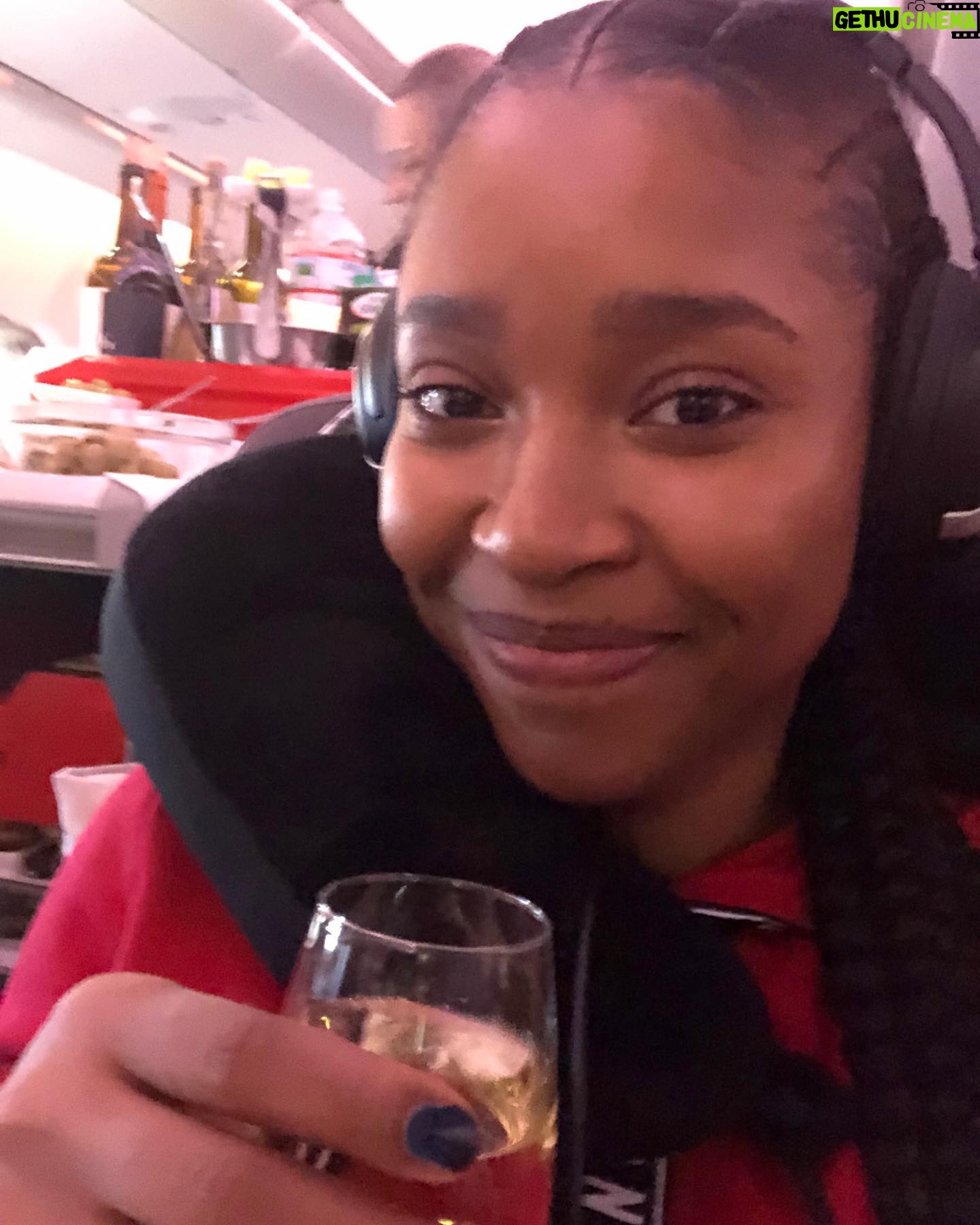 Toya Turner - 7.4K Likes - SWIPE LEFT —— 2 YEARS AGO TODAY I was headed to Madrid, Spain 🇪🇸 to shoot Warrior Nun and was scared as 💩. This was the 2nd time in my entire life I was leaving the country 🇺🇸 and the 1st time I would be on screen for more than 2 minutes. I stopped at the airport store to get some comfort food to calm down - flaming hot Cheetos 🌶 and a ginger ale. And also some 💤quil to sleep the entire flight. And then I saw @kikilayne on W Mag. Suddenly I felt calm. Maybe it was because I knew her from Chicago or because she was fearlessly achieving her own dreams. But flying 🦋into the unknown didnt seem scary anymore. I was crossing off a lot of things on my acting wish list . So I promised myself from then on I would enjoy every moment of this experience. I also didnt get the zzzquil. Because first class✈️!!! I’ll be giving a day by day recap of my Season 1 Experience 🥷🏾⚔️🙏🏾 STAY TUNED 💋
#blackgirlmagic #warriornun #flashbackfriday