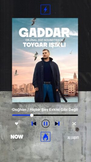 Toygar Işıklı Instagram - Toygar Işıklı’nın “Gaddar” Orijinal Soundtrack albümüyle unutulmaz sahneleri yeniden yaşamak mümkün! #Gaddar dizi müzikleri şimdi tüm dijital müzik platformlarında! 🎶 🖤 
#Gaddar @ayyapim @nowtvturkiye @toygarisikli
