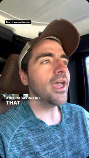 Trae Crowder Instagram - On Lauren Boebert’s undying dedication to trashness. #traecrowder #politicalhumor #seemelive #linkinbio