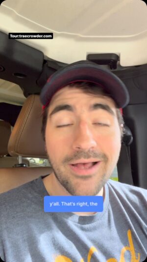 Trae Crowder Instagram - Quick thoughts on DeSantis quittin. #traecrowder #politicalhumor #seemelive