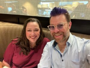 Travis McElroy Instagram - My wife is as pretty in this picture as my face is red in this picture. Also, I feel like all of my wrinkles have appeared in the last 6 weeks.
