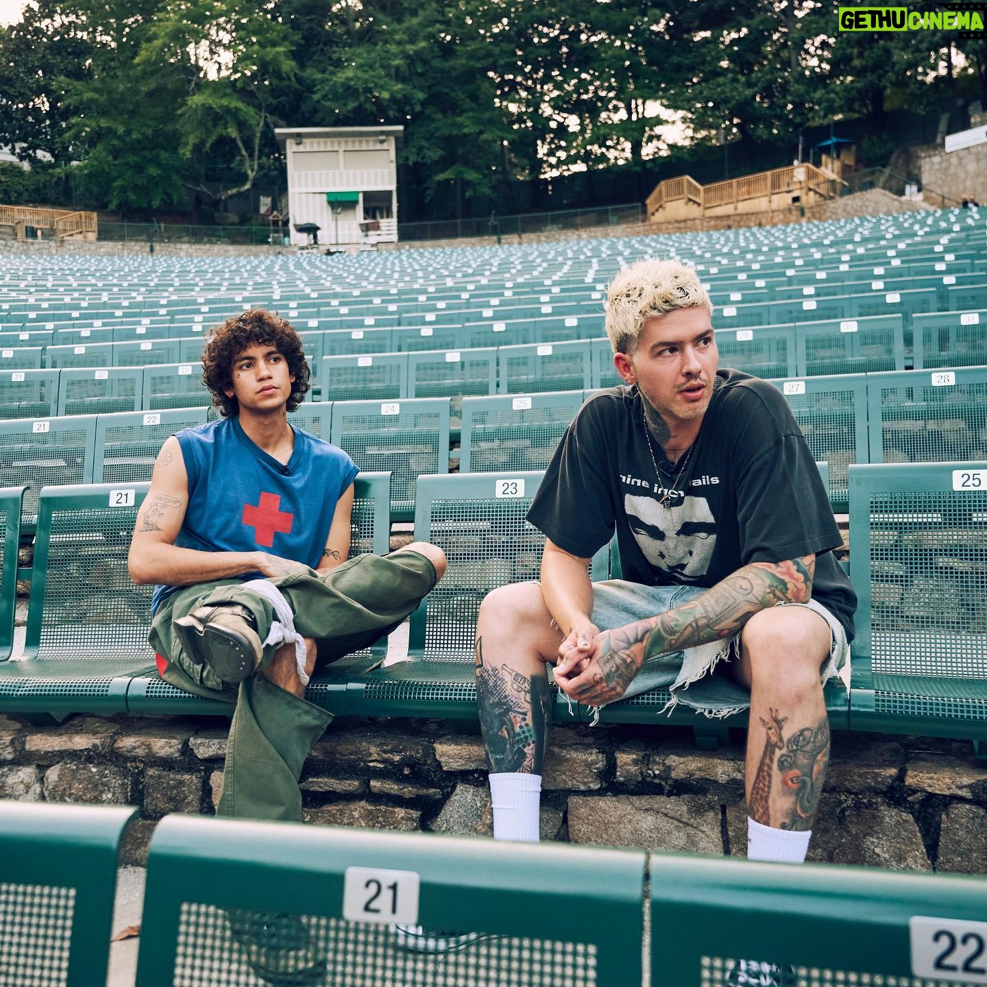 Travis Mills - 3 Likes - i can’t remember what me & @dominicfike were looking at but we we had an unforgettable convo about life, sobriety and everything in between that you can go watch right now