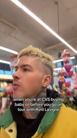Travis Mills Instagram - what you gonna do with all that baby oil bro? #tour #lather #cvs