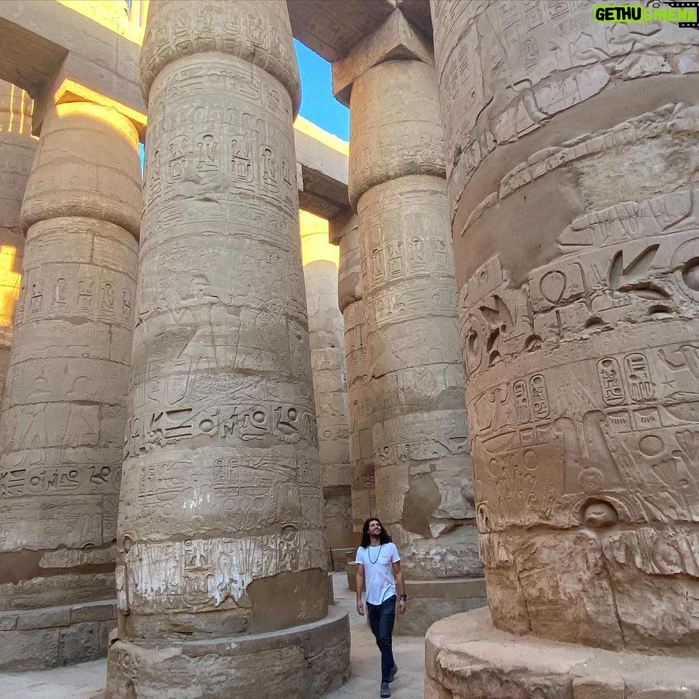 Trent Garrett - 8.8K Likes - In a time where a healthy person coughing has never felt more awkward in public I’m sure glad these temples were empty! Crazy times we are living in now for sure but to think from 7000 years ago this civilization is still rippling it’s magic through the world is fantastical. I wonder how Cleopatra would react to today’s qualms. Makes me wish that “Bill and Ted’s Excellent Adventure” was a documentary.
.
Thankful for @destination_hurghada curating this trip for us with our new Egyptian family member Alaa Ahmed at the helm!! Anyone going to Egypt or there already wanting a top notch, all around family-style service you know who to call!