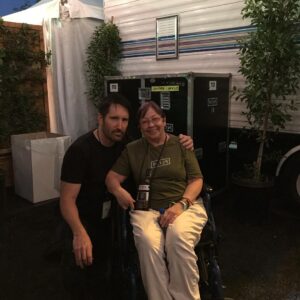 Trent Reznor Instagram - Me and Paula backstage!