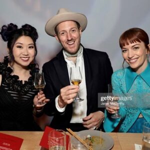 Tricia Fukuhara Instagram - The imposter syndrome was strong last week. 

Thank you @suntorywhisky @sofiacoppola #keanureeves and everyone who worked so hard in putting together an unforgettable evening for us to experience. 

Cheers to 100 years, and many more to come! 🖤

#suntorytime #suntory100 #hibiki #yamazaki #hakushu 

Stylist: @jennydayco 
👗: @asanchezfashion @maisonpriveepr_la 
👠: @marc.fisher 
💍: @cityofangelsvintage @elisheva.and.constance