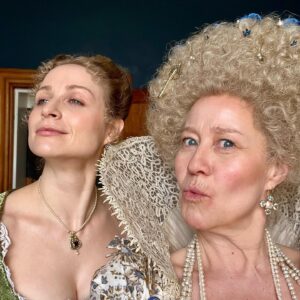 Trine Dyrholm Instagram - 17th century selfies with this amazing cast @juliannemoore @nicholasgalitzine @tonycurran @niamhalgar @ameliagething and director @oliver_hermanus ❤️ #maryandgeorge is now available on @starz
