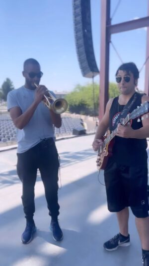 Trombone Shorty Instagram - Beautiful day in Oregon. Always nice to jam with @petemurano see ya tonight Bend! #summervibes #tour