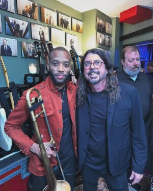 Trombone Shorty Instagram - Great to run into my friend @davestruestories @foofighters tonight at  #loverocksnyc