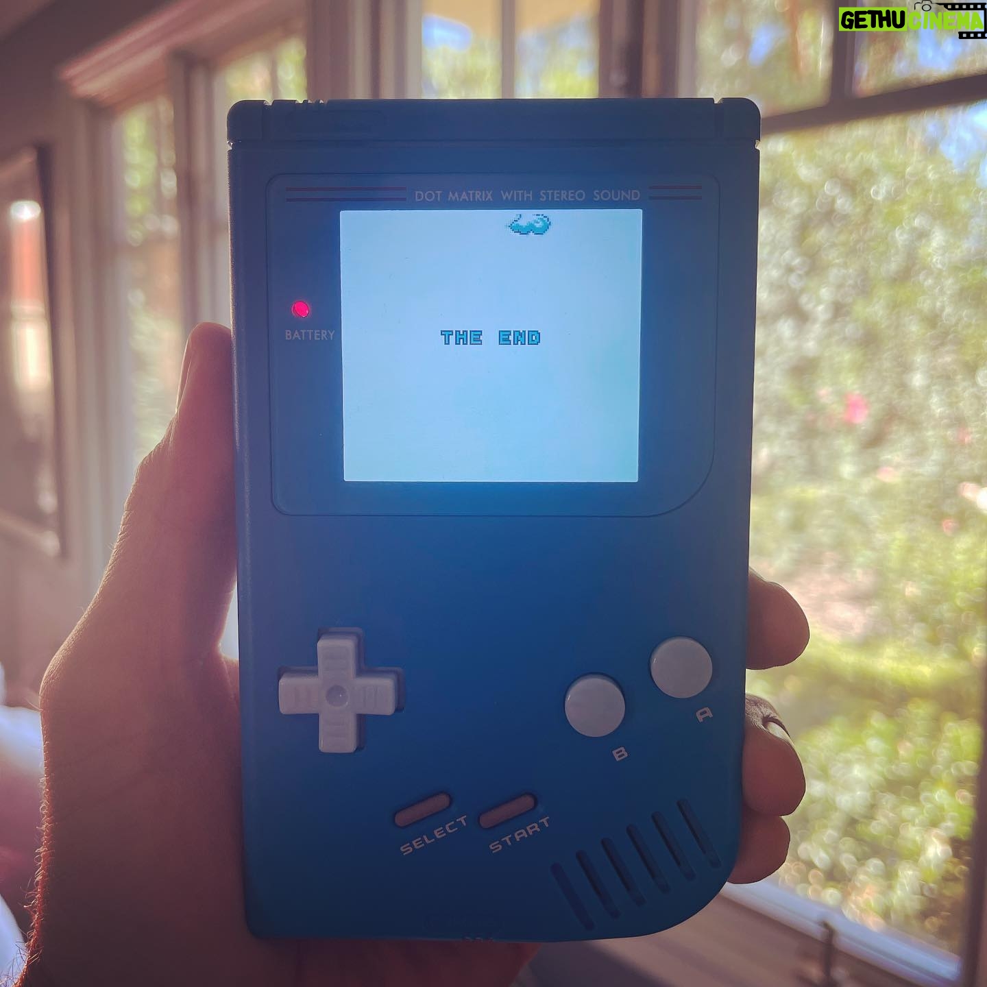 Troy Baker - 32.7K Likes - 32 years in the making.
I last played Super Mario Land when I was 12 years old on a family road trip. I played it until the last glimmer of the dot matrix drained the last drop of battery. The display blinked out and I never beat the final boss…
Until today.
Believe it or not, this is my first Gameboy. When I was a kid I never owned one. I borrowed my friends or looked on as they played. Being able to go back and play these retro classics has brought unspeakable joy. The best part is taking turns with Traveller and watching him discover the wonder this incredible art form offers.
Thanks @hungrybartender for this incredible gift. It’s getting a LOT of use.