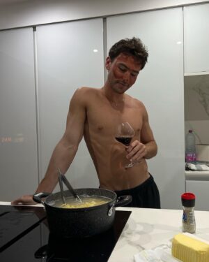 Troy Osterberg Instagram - wine & face masks >