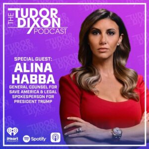 Tudor Dixon Instagram - Even the left’s show trials can’t stop Donald Trump from sharing his message! @alina_habba slams the NY criminal case as a politically motivated disgrace.