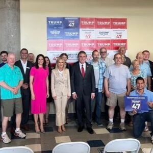 Tudor Dixon Instagram - I was honored to welcome @dougburgum and @firstladynd to Grand Rapids today for the opening of the official Trump 47 Force office!