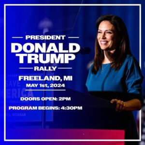 Tudor Dixon Instagram - I am honored to speak in support of President Donald Trump at tomorrow’s rally and can’t wait to catch up with my friends from all across the state!