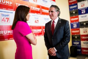 Tudor Dixon Instagram - I was honored to welcome @dougburgum and @firstladynd to Grand Rapids today for the opening of the official Trump 47 Force office!