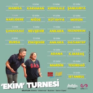 Tuğçe Karabayır Instagram - Buyursunlar efendim🧿🥹 İşte turne takvimimiz🙏🏼🍀 Bekliyorummmm hepinizi
  Sizinle hangi şehirde tanışacağız ?🤭
#finitolartiyatrosuşehrinizegeliyor
