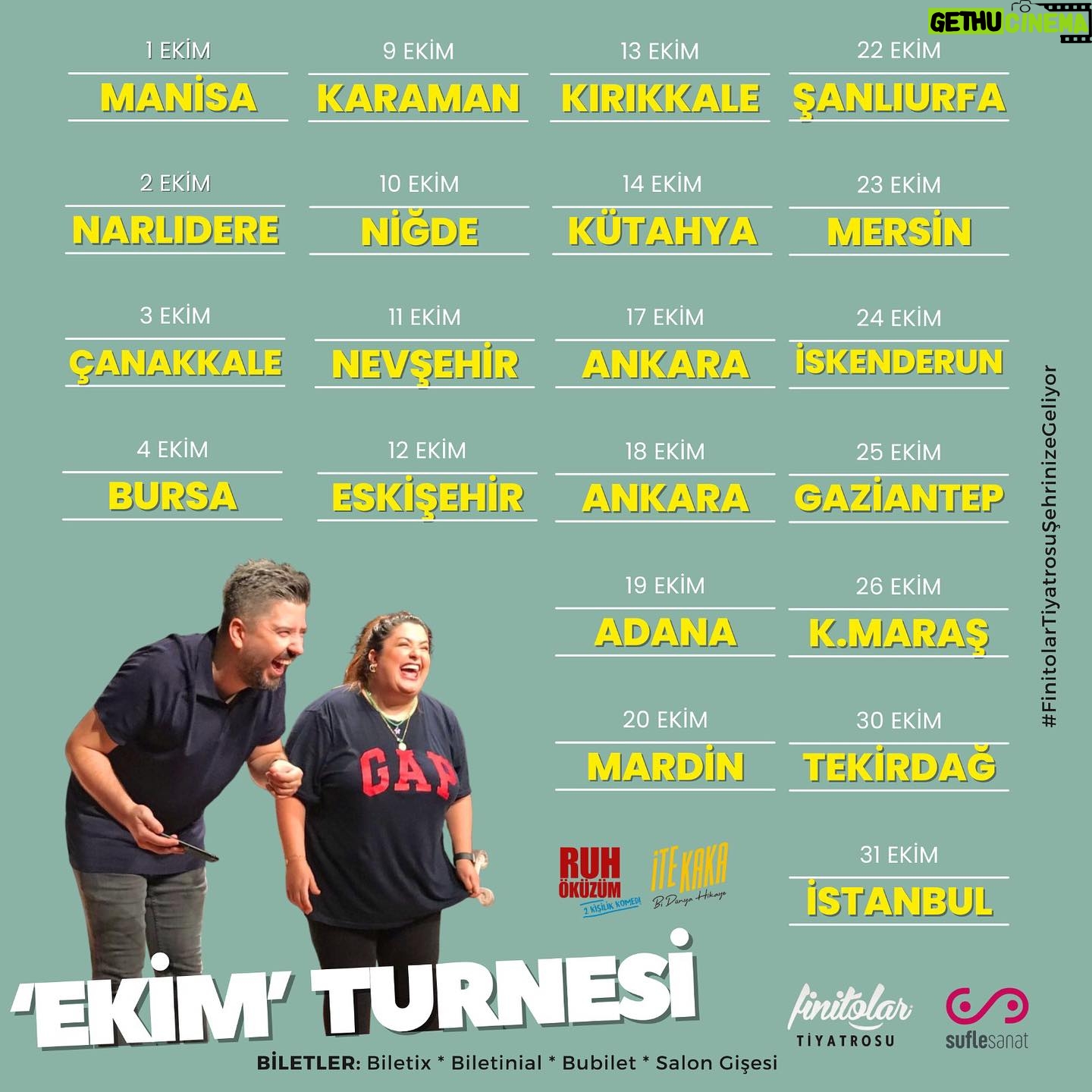 Tuğçe Karabayır - 366 Likes - Buyursunlar efendim🧿🥹 İşte turne takvimimiz🙏🏼🍀 Bekliyorummmm hepinizi
Sizinle hangi şehirde tanışacağız ?🤭
#finitolartiyatrosuşehrinizegeliyor