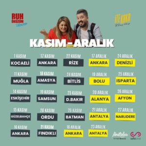 Tuğçe Karabayır Instagram - Buyursunlar efendim🧿🥹 İşte turne takvimimiz🙏🏼🍀 Bekliyorummmm hepinizi
  Sizinle hangi şehirde tanışacağız ?🤭
#finitolartiyatrosuşehrinizegeliyor