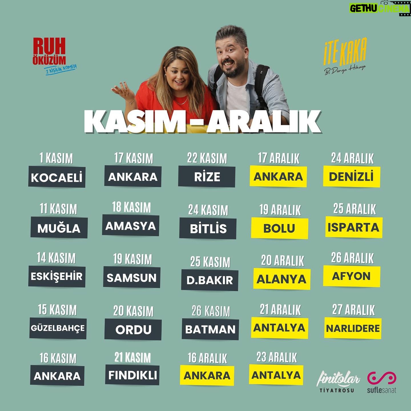Tuğçe Karabayır - 366 Likes - Buyursunlar efendim🧿🥹 İşte turne takvimimiz🙏🏼🍀 Bekliyorummmm hepinizi
Sizinle hangi şehirde tanışacağız ?🤭
#finitolartiyatrosuşehrinizegeliyor