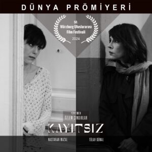 Tülay Günal Instagram - Filmimizin festival yolculuğu başlıyor. 
‘Kayıtsız-Unfeeling’ Dünya Prömiyerini  50. Würzburg Uluslararası Filmwochenende Film Festivali’nde yapıyor. Emeği geçen, yolculuğumuza eşlik eden, heyecanımızı paylaşan herkese teşekkürler🎬🙏🏻🌷
@filmwochenende 
KAYITSIZ
UNFEELING
 
2024, Türkiye-83’
Türkçe, Renkli, DCP, 5.1 Sound
 
Senarist ve Yönetmen
Özlem Çıngırlar
 
Yapımcı
@ozlemcingirlar , @cemal.cingirlar 
Yapım
@asfurfilm 
 
Oyuncular
Tülay Günal, Nastaran Mazal,
Rıza Sönmez, Sibel Yaptı, Mehmet Akif Özdemir, Burcu Halaçoğlu, İpek Elmas Şenol,
Manau Van der Haegen, Adnan Devran, Zafer Altun, Ömer Gecü, Yeşim Sarı, Begüm Nil Kutluay, Nazan Bayazıt, Sinan Başol, Tunahan Gürer, Derya Çaylak,
Osman Barış Özkoçak, Keyvan Fathi Rezai
 
Görüntü Yönetmeni
 @vedatoyan (GYD) 
Yardımcı Yönetmen
@ktnmt7 
Kurgu
@azizimamoglu - @semihh.eksi 
Özgün Müzik
@ege_gur_ 
Sanat Yönetmeni
@gokseldemir__ 
Kostüm Tasarım
@niloolyn 
Make up
@makeupayse 
Yapım Koordinatörü
@safabekci 
Ses Tasarımı
Kerem Aktaş
Renk Düzenleme
Çağlar Özlek
VFX
Abdullah Ercan
Afiş
@berkcanokar - @yercreative 
Afiş Fotoğrafı
@fethikaraduman 
Cast Direktörü
@tunahangurerr 
Uygulayıcı Yapımcı
Efem Prodüksiyon, 2kare1fikir
Pr
@abatmaz 
Ortak Yapımcı
@_doktor___

@reiscelikofficial @keremkurdoglu @ismailokke @kaanarslanco @zerrinmete @braga__ @albayzafer17 @samil3973 @karakurumaybuke @kuaforserdargirgin @simaa.nu @yarenn.gunes @ucharflinsan @omerfrkdemr @denizrcingirlar @hakanisitmez @muratcingirlar @ferayackgz @uzm.psk.onurgursoy @ozanuenal @ismailokke @allpelin @ezz.giiii @nuricihanozdogan @tnhnkurt @muratsinanagar @jcmlondon @ugurshns @hazandra @kocamanbora @ismailyuxel 🙏🏻🌷🙏🏻