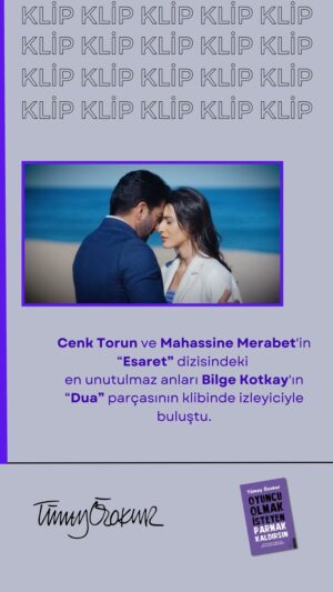 Tümay Özokur Instagram - @cenktorun ve @mahassine_merabet ‘in “Esaret” dizisindeki en unutulmaz anları Bilge Kotkay’ın “Dua”parçasının klibinde izleyiciyle buluştu. 🎬