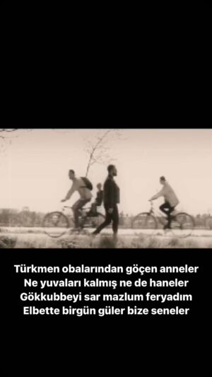 Turgay Başyayla Instagram - Sadece Kerkük değil tüm dünyayı zindan ettiler masumlara!

Türkmen obalarından göçen anneler!
Ne yuvaları kalmış ne de haneler!
Gökkubbeyi sar mazlum feryadım!
Elbette birgün güler bize seneler!

#kerkük #filistineözgürlük #filistin #doğutürkistan