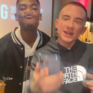 Ty Logan Instagram - Just A Local Lad, Sharing Great Energy With Great People! 💯🏆💙 Thanks @jdofficial For Having Me! 24th November My New Single, Don’t Ruin It Drops!!!! #energy #goodvibes #jdsports  #staytuned