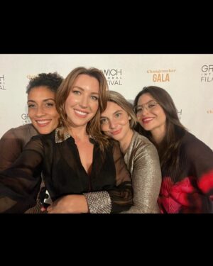Ty Stiklorius Instagram - Thank you for @greenwichfilm for honoring @getlifted with the Changemaker Award last night. What a beautiful evening with friends, inspiring musical performances and a community committed to making positive change through storytelling and content creation. Thank you to @katyturnbc @jayrellis @adriennelwarren @thewarandtreaty @blessingoffor @hfwa_ig for all of your love. And thank you @riannsmithauthor for telling our story ❤️ (dress @maisonvalentino styling @justdanielle )