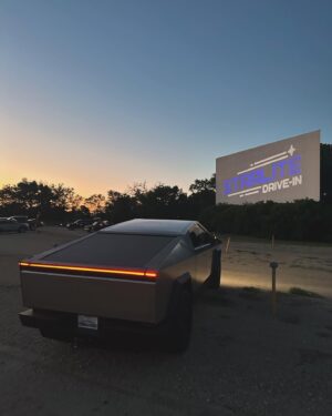 Tyler Hoover Instagram - I have been going to the local drive in literally my entire life, and for the first time, I DID NOT fit in with the Cybertruck. People reacted more like an alien had landed. Here’s about 15 years worth of photos…