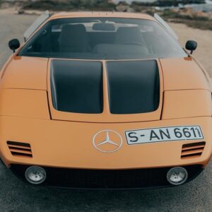 Tyler Hoover Instagram - Car Trek ended with a Tyler weeens and the opportunity to drive a priceless Mercedes C111 from @mercedesbenzmuseum. It’s now on display at the @petersenmuseum and opportunities to drive these test cars that were never sold to the public are very rare!