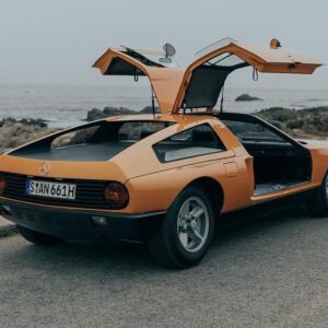 Tyler Hoover Instagram - Car Trek ended with a Tyler weeens and the opportunity to drive a priceless Mercedes C111 from @mercedesbenzmuseum. It’s now on display at the @petersenmuseum and opportunities to drive these test cars that were never sold to the public are very rare!