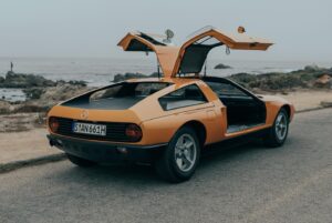 Tyler Hoover Instagram - Got do drive this legendary Mercedes C111 last week thanks to @mercedesbenzmuseum It will be at the Petersen museum along with other cars and their matching Andy Warhol paintings Mercedes commissioned to celebrate their 100th anniversary in 1986. Thanks for yet another “pinch myself” moment that you all will see in the next Car Trek!