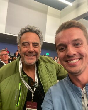 Tyler Hoover Instagram - A great night viewing the Pebble beach auctions and talking cars with @bradgarrett. “Everybody loves Raymond” was the last show I remember all 3 generations of my family sitting down and laughing at together. Nowadays, we are all looking at our phones (like I’m doing now), but I will certainly get my screen out of my face the next time I’m in Las Vegas to see his set at  @bradgarrettscomedyclub! Also check out the Schumacher undefeated 98 Ferrari F1 car, and another incredible McLaren F1.
