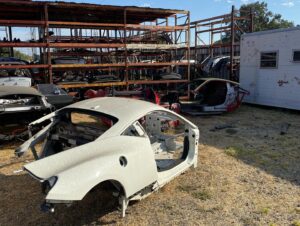 Tyler Hoover Instagram - Visited Ferrparts in Sacramento before heading to car week, and saw some sad things. Silver 430 is a before/after picture based on the VIN