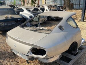 Tyler Hoover Instagram - Visited Ferrparts in Sacramento before heading to car week, and saw some sad things. Silver 430 is a before/after picture based on the VIN