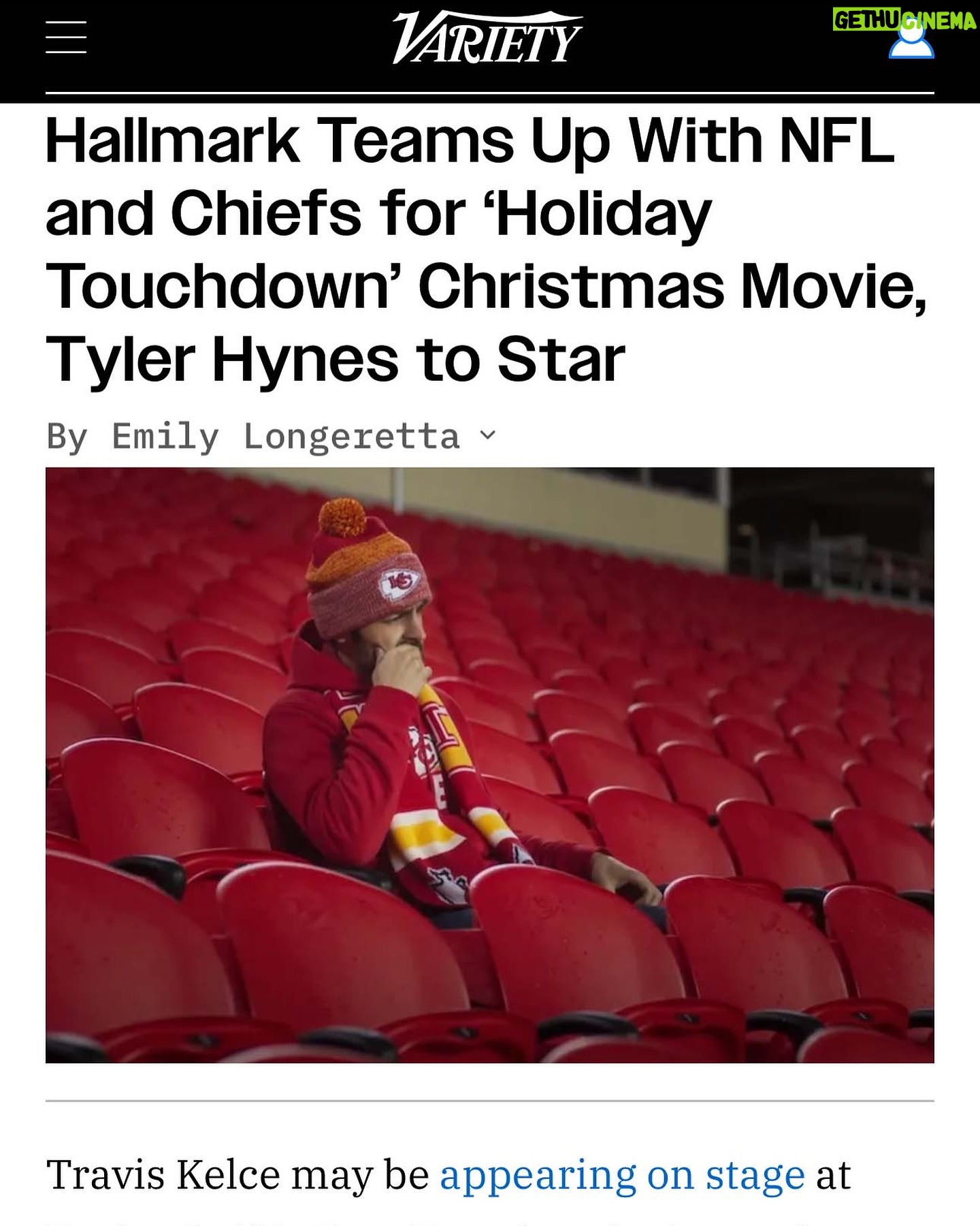 Tyler Hynes - 14.3K Likes - Remember that thing I did with the Kansas City Chiefs 🏈 that looked like a movie but wasn’t a movie...well…it’s a movie now. ;)
That doesn’t happen without a lot of people being very thoughtful and creative about how to give all who might enjoy this just the right experience.
Thanks to all the publications, online enthusiasts and news outlets that seemed to be tickled by this news.
I included a few but I’ll list some of the other lovely places that were excited to share the announcement.
Congrats everyone at @hallmarkchannel & @chiefs @nfl for pulling off what’s never been done.
And to everyone who’s about to start the journey of making this film, giddyup 🤠 we’re going to Kansas City, the home of two organizations connected by a spirit rarely seen.
👑 @hunterking @ed_begley_jr
🤍 @lhdhallmark @mrsjp24 @candicemeghan @julie_sherman_wolfe @davidwulf John Putch @dabbot1 @lindseyroy26 @anniehowellpr @djhindustani @i_am_sweet_sam @megvantine @rantsandraves411 @poperandy @atipam @sillypants85
@mrsjennylatz @alyssa.osheim
Red Kingdom! 🏈⚡️🎬
( I tried to tag everyone, if I couldn’t find ya please comment and I’ll try to add you 🙏🏻🤍😊)
@variety / @emilylongeretta
@hollywoodreporter
@deadline / @lynette.rice
@entertainmentweekly
@todayshow @carsondaly @jennabhager @hodaandjenna @hodakotb
@indiewire
@thewrap
@people / @juliaaamoore , @breannenyc
@entertainmenttonight
@forbes / @justcathy331
@newsweek
@nbcnews
@espn
@sportsillustrated
@cbssports
@yahoosports
@foxnews
@usweekly / @johnnimacke
@ftwusatoday
@tmz_tv
@holausa / @alimariehurtado
@bleacherreport
@tvinsider / @avery__thompson
@outkickthecoverage / @matt_reigle
@athlonsports
@dubewilson
@justjared
@soapsdotcom / @thekristynburtt
@upi
@brobible
@on3
@atozsportsfilmroom
@tvfanatic_official / @carissapavlica
@tvshowsace / @georgiamakitalo
@sportsbusinessjournal
@fangirlish / @erinelizabethgross
@chatsports
@thekansascitystar
@arrowheadpride / @pgsween
@fox4kc
@kctv5 / @katiethebyrd
@kcur893 / @savannah_hawley , @gabrieljr
@thespundotcom
@vitalthrills
@presspassla