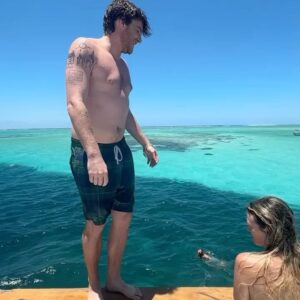 Tyler Marenyi Instagram - Played my first ever sets with no shoes on last week!!🌴 What an unbelievable experience flying to Fiji to for music. I had such a good time meeting so many festival goers and artists. From witnessing a Bonobo set on a floating bar in the middle of the ocean to playing my own set to close out main stage on the beach, It was such a cool, intimate experience. I love you @yourparadise and can’t wait to be back! 🔮