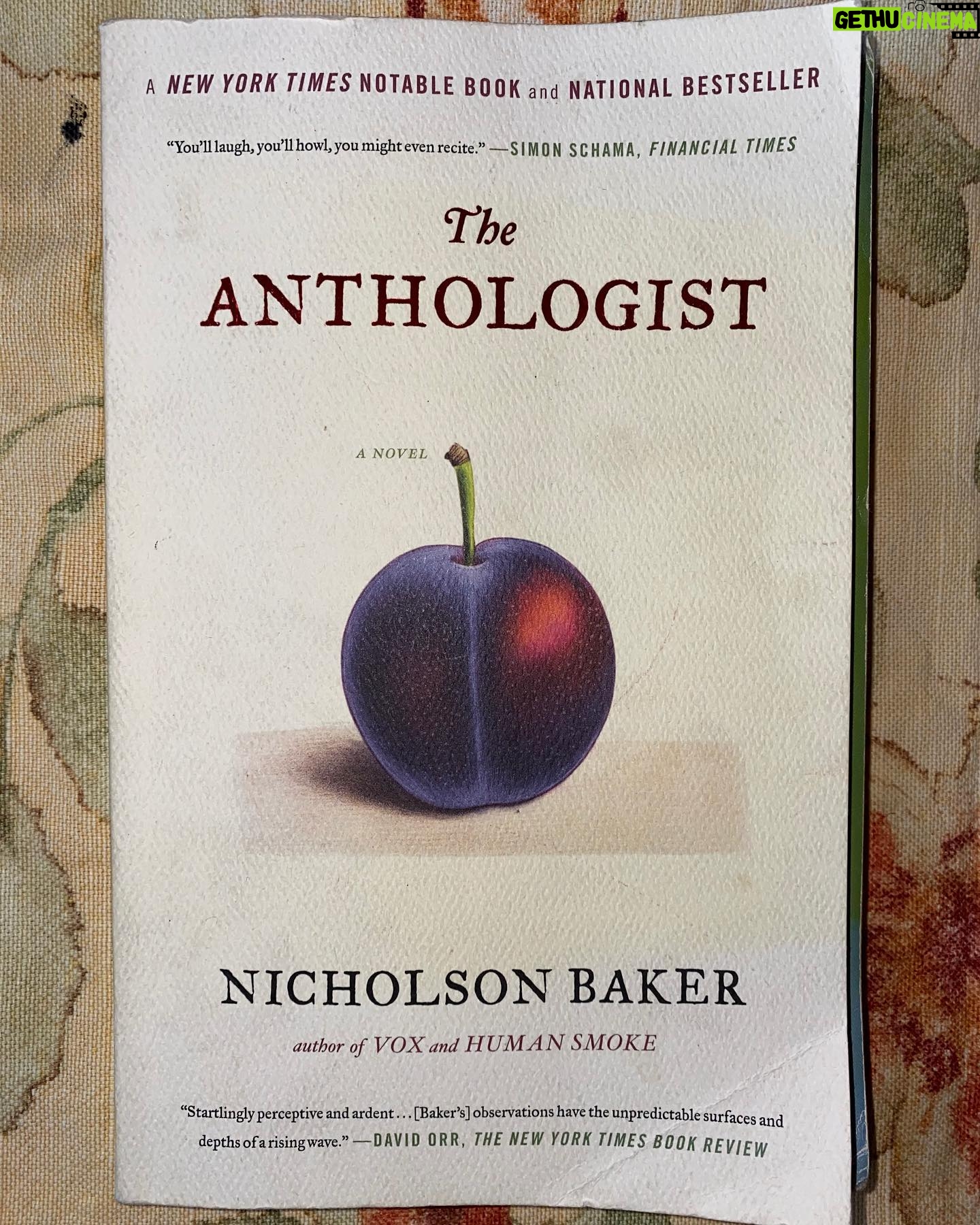 Tyne Daly - 233 Likes - “The Anthologist” is about a poet trying to write an introduction to his collection of poetry who is hysterically stuck with his broken heart (funnier than it sounds). #ReadingBinge