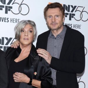 Tyne Daly Instagram - With Liam Neeson at #NYFF56 last week for the premiere of “The Ballad of Buster Scruggs.” Thanks to @gnpace for the photos.