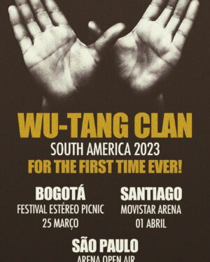 U-God Instagram - South America are you ready to Bring the Rukus! #bogota #chile #brazil #wutang #wutangclan #hiphop #rap #greatestshowonearth #tour #onsale
