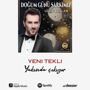 Uğur Arslan Instagram - Yeni teklimiz “Doğum Günü Şarkımız” çok yakında (1 hafta sonra) yayında 👍🧿🙏

#yeni #yenisezon #sarki #şarkı #doğumgünü #doğumgünüpastası #dogumgunu #pop #listen #top #toptags #fyp #fypシ゚ #fypシ #fypシ゚viralシ