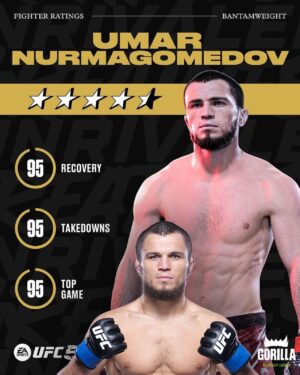 Umar Nurmagomedov Instagram - ⚡Умар Нурмагомедов - боец UFC 5! 

Официально: компания EA SPORTS добавила Умара Нурмагомедова в игру UFC. Теперь можно смело сразиться за бойца @GorillaFighting против любого соперника.

📢 EA SPORTS has added Umar Nurmagomedov to the UFC game. Now you can safely fight for the @GorillaFighting fighter against any opponent.

#Sport #MMA #Единоборства #Интересно #Дагестан #UFC #UFC300