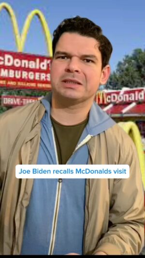 Umberto Celisano Instagram - Thanks Joe, good times. I actually wear that old man combo out like a McPrick.

#joebiden #mcdonalds #bigmac #bigmaccombo #mcflurry #mcprick #memories #fyp #foryoupage #stateoftheunion