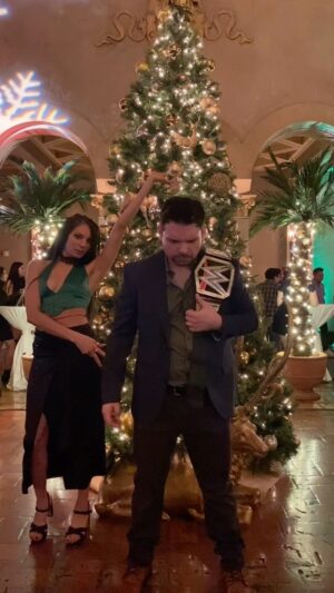 Umberto Celisano Instagram - And 2024, we’ll see you tonight, at the Royal Stumble.

#happyholidays #work #workparty #wwe #champion #motorhead #tripleh #thegame #nye #royalrumble #royalstumble 
@taygib89 @gnp3