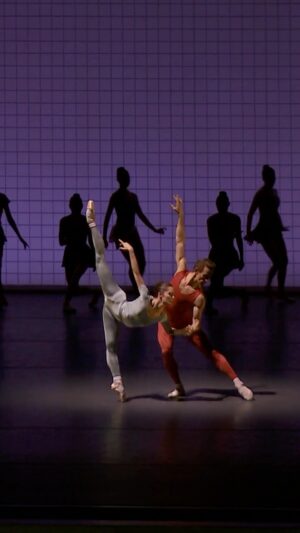 Unity Phelan Instagram - FLASH FOOTAGE // “The grid created a wonderful solid for the slightest movement to go against,” shared former Principal Dancer Maria Calegari, who originated this pas de deux alongside Bart Cook in Jerome Robbins’ Glass Pieces. ⁠
⁠
“It’s kind of what you see when you put a net over—it’s a magical lighting technique. But this net was enormous. So it created this fantastic illusion of amplifying the movement. And then with the silhouette picture at the end, it became a real integral part.”⁠
⁠
Experience the illusion during Glass Pieces on remaining Contemporary Choreography I programs through May 25.⁠
⁠
#nycb75th @unityphelan #unityphelan #adriandanchigwaring #jeromerobbins #glasspieces @philipglass #philipglass #ballet #dance #ballerina #pointeshoes #nycb #nycballet #newyorkcityballet